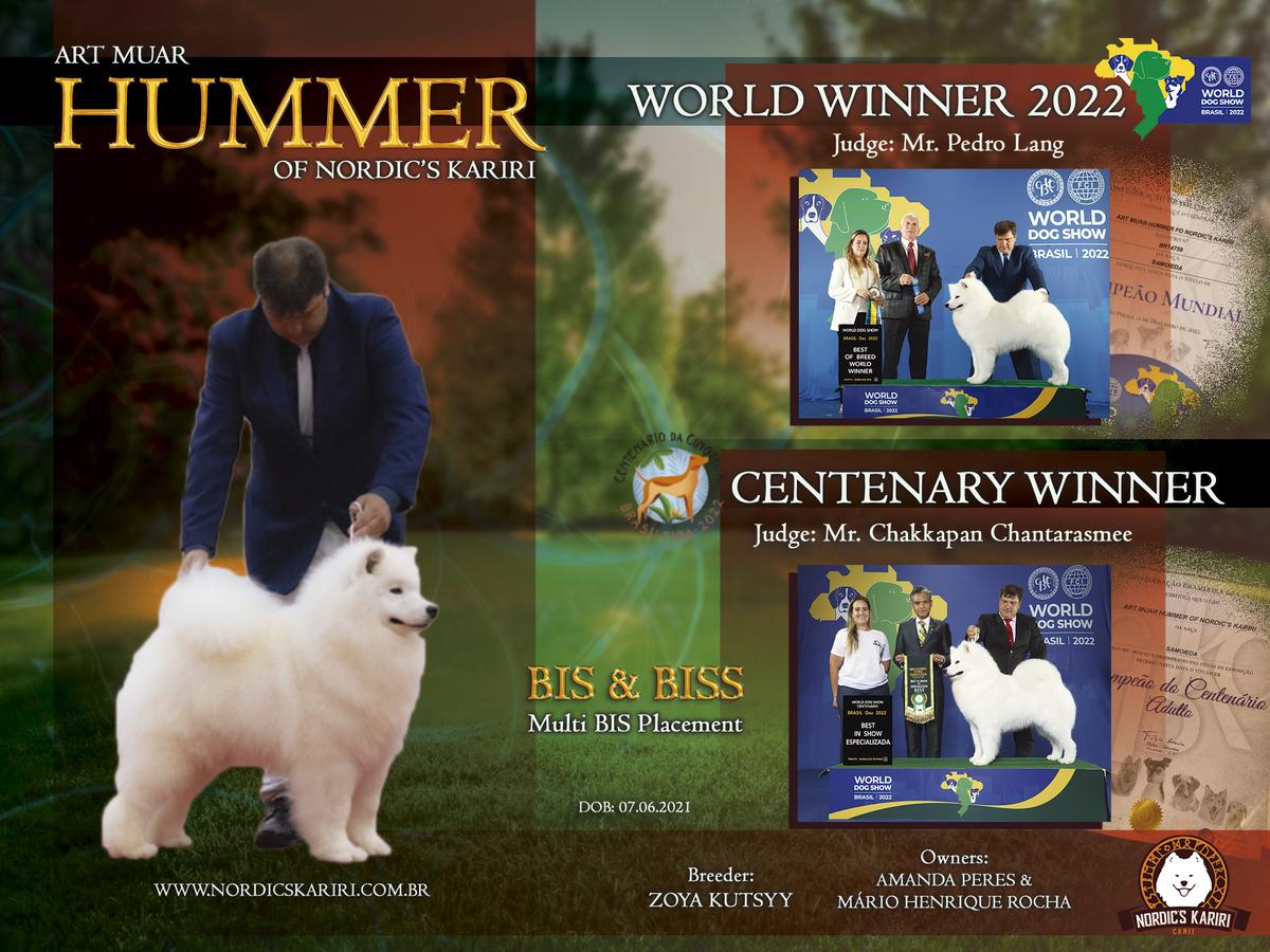 WW'22 JVN BrCh JrChBr&Russian ART MUAR HUMMER OF NORDIC'S KARIRI