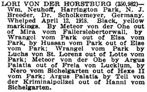 Lori von der Horstburg