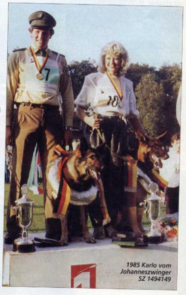 BSP Sieger 1985 Karlo vom Johanneszwinger